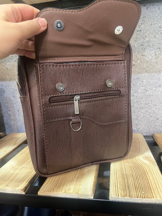 کیف دوشی چرمی مردانه بزرگ ابعاد۲۰*۲۵